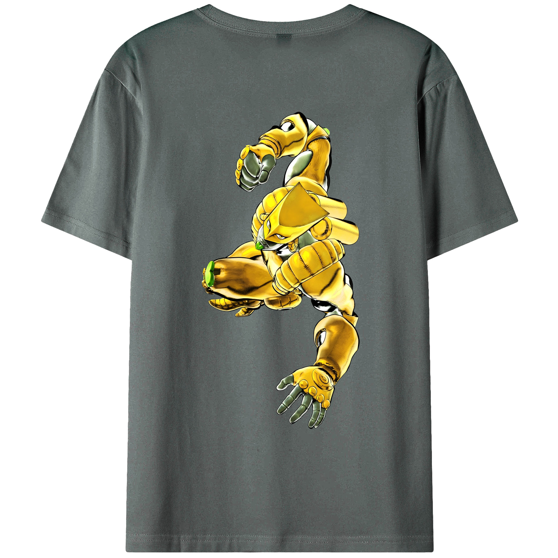 （画像用） ジョジョの奇妙な冒険 ディオ?ブランドー JoJo's Bizarre Adventure Dio Brando 綿100％ メンズ半袖Tシャツ（バックプリント） 通気性